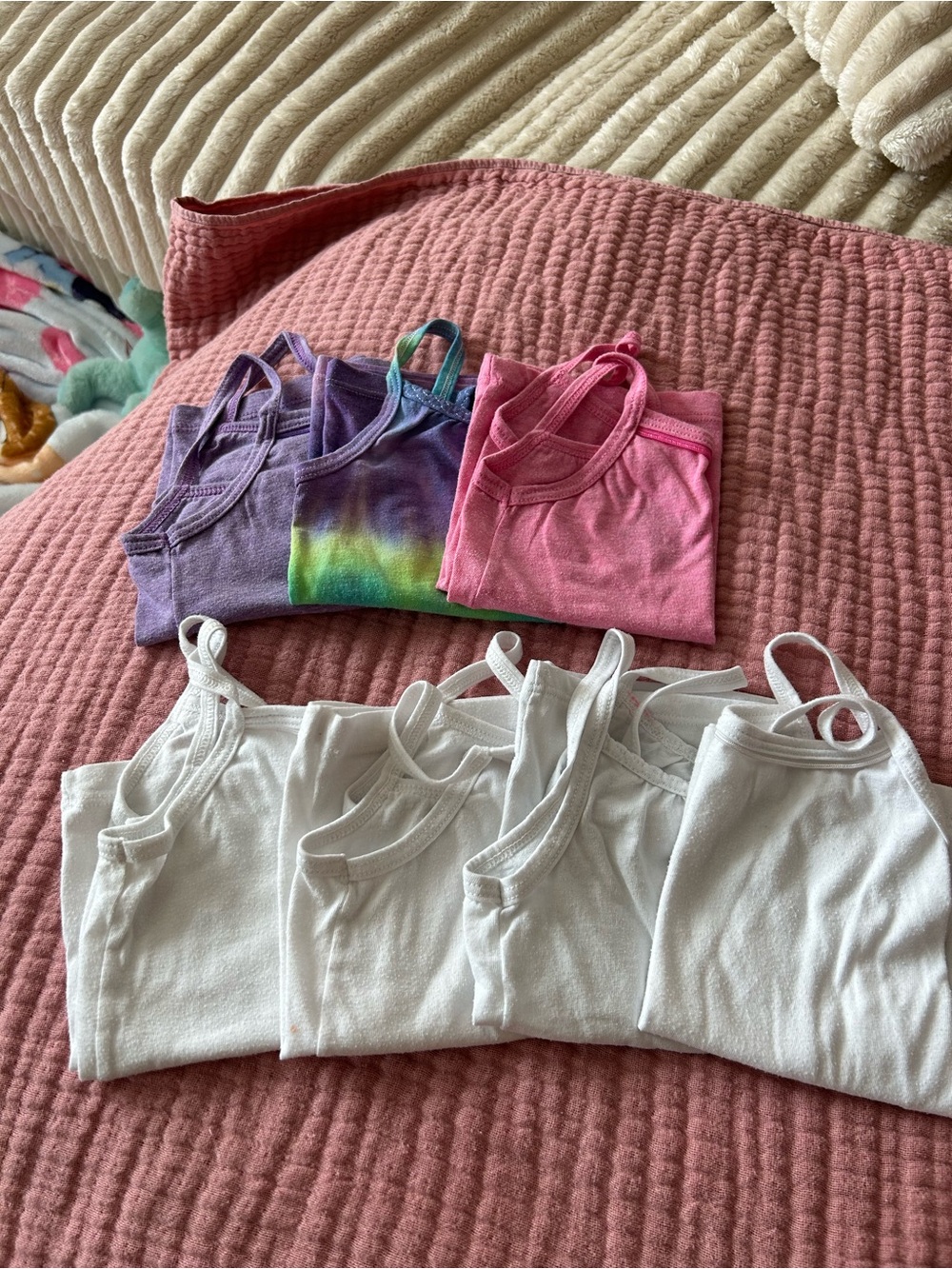 Hanes White Girls' Tank Top